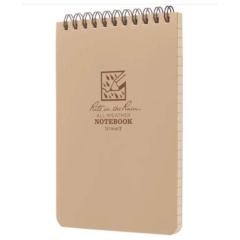 RITE vodeodolný zápisník POCKET NOTEBOOK (4/6") – Piesková | ANAREUS